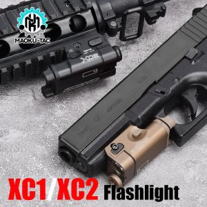 أضواء المصباح التكتيكي للبندقية يدوي XC1 SF Flashlight Scout Light for Glock Optics Weapon XC2 Laser Torch Torch AIM XC1/XC2 Metal LED