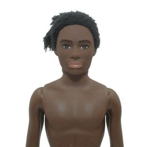 Corpo de boneca da pele africana adequada para crianças de bonecas americanas de 11 polegadas para usar e brincar em casa Aniversário Diy Doll Presente