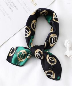 Scarves Women Silk Scarf Square Small Neck Hair Scarfs Designer Print Foulard Head Band Lady Bandana 2022 Fashion2243954