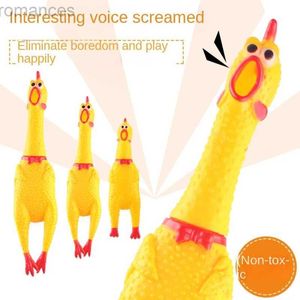 Decompression Toy Screaming Chicken Design Durable Dog Chew Toys Tough Squeaky Dog Grinding Teeth Toys Squishy Funny Stress Reliever Toys d240424