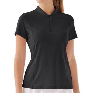 シャツ女性ゴルフティースタンドTシャツハーフジップ半袖50+ UV保護卓球服バドミントンシャツ女性クイックドライ
