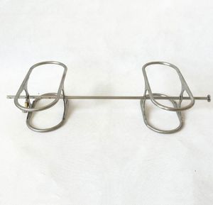 Senaste rostfritt stål bondage återhållsamhetsarm armbåge handbojor manakel handled med lås vuxen slav bdsm produkt sex leksak305319