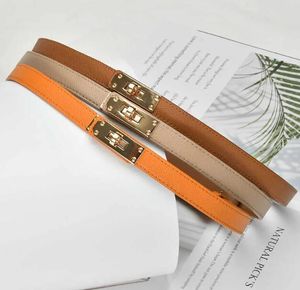 Versatile for Summer wear Women Thin Belt Fashion Designer women's leather Belts match dress adjustable waistband decoration