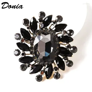 Броши Donia Jewelry European и American Fashion Flower сплав Микровис