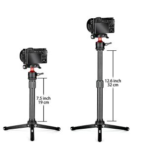 Tripods Carbon fiber camera tripod axis two lifting axial pin stabilizer extension rod carbon fiber axial tube head Arca Interface