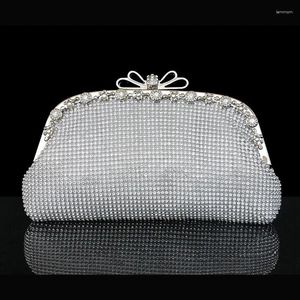Abendtaschen Diamonds Frauen 2024 Mode Clutch Brand Designer Kristall Handtaschen Farbe Luxus Hochzeitsfeierkettenbeutel