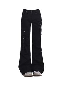 Frauen Jeans Fashion Klassische Denimhose Frauen hohe Taille Slim Bell Bottoms Frauen 90er Streetwear Gothic Flared Jeans High Street 240423