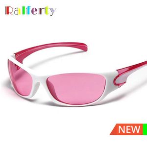 Sunglasses Ralperty 2023 Y2K Designer Pink Sunglasses for Women UV Resistant UVB Black Sports Bicycle Sun Umbrella for Women Sunglasses Lenses J240423