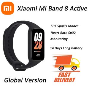 Control Xiaomi Mi Band 8 Active Global Version Smart Bracelet 8 1.47" Display Waterproof Blood Oxygen Heart Rate Monitor 50+ Sport Modes