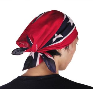 Konföderierte Flagge Bandannas Do-Rags Headwraps Bürgerkriegsflagge 55*55 cm Bandana Stirnband für erwachsene Bandanas National Polyester Cotton9182180