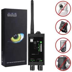 Detektor 1MHz12GH Radio Antispy Detector FBI GSM RF Signal Auto Tracker Detectors GPS Tracker Finder Bug med lång magnetisk LED -antenn