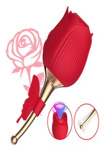 Розовая клитор сосание вибратора с бабочкой силиконовой сосовой массажер для сосания
