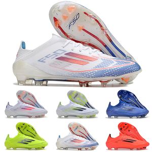F50 FG Soccer Shoe Advancement Pack Copa America Euro 2024 Football Cleats Speed Legacy Football Shoes White Solar Red Lucid Blue