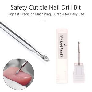 Bits Safety Nail Drill Bits Tungsten Carbide Drill Bit Cuticle Remover 3/32" For Electric Nail File Machine