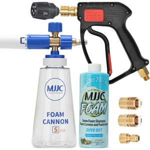 Получите максимальную чистящую мощность с MJJC Foam Cannon S v3.0.Включает в себя поворотные адаптеры, сопло быстрого выпуска и 20 унций мыла MJJC Foam