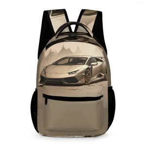 Sırt çantası asil spor araba erkekler kalem çizim şemaları hafif sırt çantaları oldukça lise çantaları egzersiz özel sırt çantası
