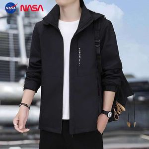 NASA Herrrock 2024 Spring and Autumn New Fashion Korean Edition Trendy Casual Jacket Baseball Suit Stiliga kläder JKL