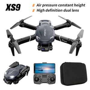 DRONES XS9 DRONE 4K Dual HD Camera Professional Helicopter Hinder Undvikande Aerial Photography FPV Quadcopter RC Plane Toys for Boys