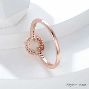 Eheringe Einfache Regenbogen Geburtsstein Blau Feuer Opal Ringe für Frauen Roségold Farbe Runde Ring Ehering Stapel dünner Ringschmuck stapeln