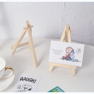 Cavalletti 10pcs in legno mini cavalletto telaio tavolo da matrimonio numero carta supporto per foto supporto per bambini dipinti forniture artigianali arredamento per la casa