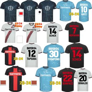 24/25 ev uzakta Bayer 04 Leverkusen Fan Versiyon Erkek Futbol Kiti Wirtz 3. Yepyeni Jersey Futbol Jersey Boniface Futbol Gömlek Hofmann Grimaldo Frimpong Ekipmanları