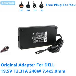 Şarj Cihazları Orijinal 240W AC Adaptör Şarj Cihazı Dell 19.5V 12.31A DA240PM190 0CTX6T LA240PM190 HA240PM190 Dizüstü Bilgisayar Güç Kaynağı Şarj Cihazı