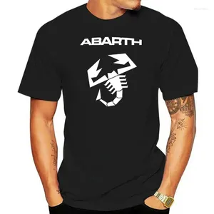 Men's Polos Abarth Scorpion Logo T Shirt Cotton Tops Tees T-shirt Italy Fashion Casual Classic Clothes Short Men
