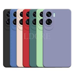 Mobiltelefonfodral för Honor 90 Lite Case Liquid Silicone Coque Cover för Honor 90 Lite Cover TPU Rubber Protective Phone Case Honor 90 Lite Cover 240423