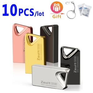 Drives 10pcs USB Flash Drive Pendrive 128 GB Flash Memory Stick 32 GB 64 GB Klucz do przechowywania USB Urządzenia USB Stick Bezpłatny dysk Shipp U Dysk