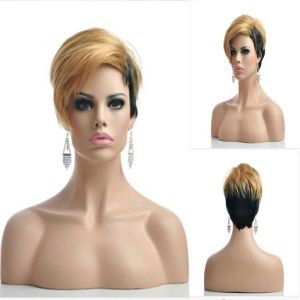 Wigs Hairjoy Woman Hair Hair Parks Short Wig Wig Fibra resistente al calore