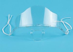 Plastic Face Pet Antifog Mask Transparent Spittle Mouth Shield for Restaurant and el Use1414284