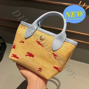 High 2024 Womens Bag Weaving small designer bags for women Handheld One Shoulder designers handbags Crossbody Mini Grass Woven Quality Edition NVO8