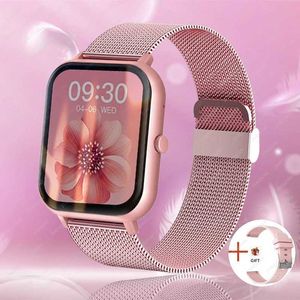 Wristwatches 2024 New Bluetooth Call Smart Watch Women Men Heart Rate Blood Oxygen Voice Assistant 100+Sports Ladies Smartwatch For Xiaomi 240423