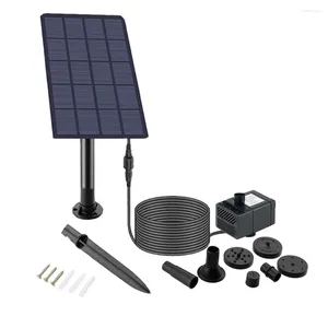 Dekoracje ogrodowe 5 W 5 V Solar Power Panel Dekoracja pompy wodnej z fontanną oszczędność Energy Energy IP68 Wodoodporne zestawy do basenu