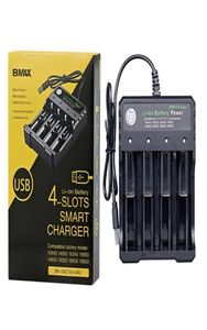 Многофункциональный 18650 USB Charge Quad Slot Blot Power для аккумуляторной батареи 37 В.