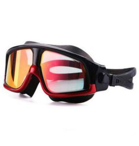 Schwimmbrille bequemes Silikon großer Rahmen Schwimmgläser Antifog UV Männer Frauen Schwimmmaske wasserdicht 4140247