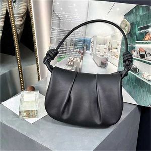 Tote bag high definition Luojia Edition Paseo Wrinkled Underarm Small and Popular end Genuine Napa Soft Cowhide for Women