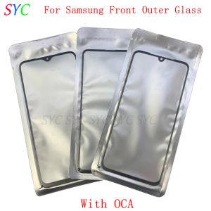 Filters 2st/Lot Front Ytter Glass Lens Touch Panel Cover för Samsung S8 S9 Obs 8 Obs 9 Obs 10 Obs 20 Glasslins med OCA