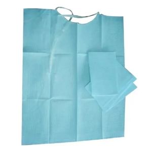 30PCS/Bag Dental Materials Dental Disposable Neckerchief Dental Blue Paper Scarf Shop Towels Lacing Bibs
