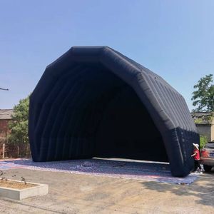Stort utomhusuppblåsbart evenemangstält Stage Cover Canopy Giant Air Marquee for Party Exhibition Music Ban Concert Wedding Tunnel med Flower Free Air Frakt till dig