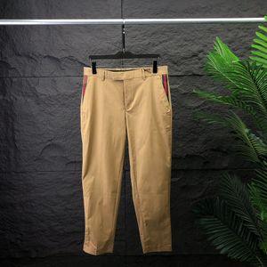 Erkekler Pantolon Tasarımcı Sonbahar ve Kış Erkek Pantolon Yüksek Kaliteli Takım Pantolon İş Lüks Düz Renk Sıradan#A4