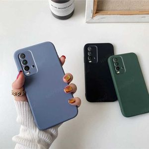 カバーMi Redmi 9t Case Redmi 9t Capas Liquid Silicone Shockproof Phone Back Bumper TPUソフトケースRedmi 9t Fundas 6.53 240423の携帯電話ケース