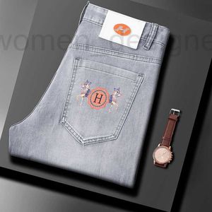 Мужские джинсы дизайнер весна/лето новые продукты джинсы мужская стройная подсадка маленькие ноги Высокоэлемент