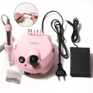 Frills Lulaa Mini Fashion Electric Brill Drill Machine Mill Cutter Sets para manicure Dicas de unhas Manicure Electric Pedicure File