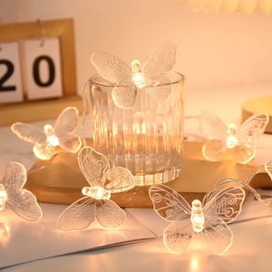 1,5 mln Butterfly LED Fairy Light String Garland Girls Buthfly Brithday Party Wedding Spring Home Decoration