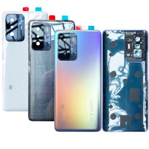 Ramar Nytt original för Xiaomi 11T Pro 5G / 11T 5G Back Glass Cover Replacement Bakhus Batterifläck med kameralins