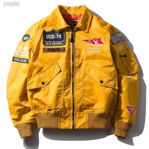 Jackets masculinos Novos jaquetas de hip hop para homens de alta qualidade da marinha do exército MA-1 Pilot Baseball Casat Bomber Mens Coatl2404