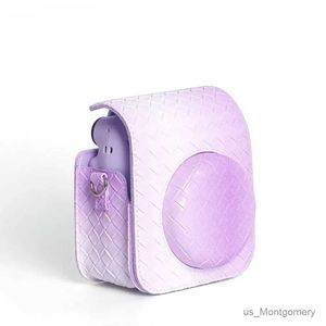 Camera Bag Accessories Camera Bag For Instax Mini 12 Gradient PU Protective Case Soft Shell Cover för Mini12