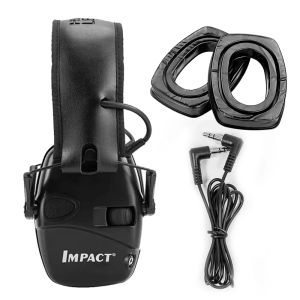 Protector Howard Leight R01526 Impact Sport Electronic Earmuff Shooting Protective Headset fällbart med 1 par bekväma gelöron