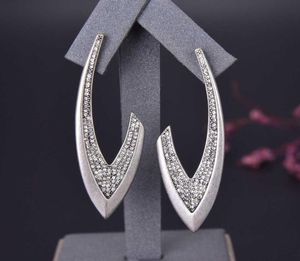 Brands Fashion Jewelery Woman Crystal Long Stud Earrings Geisha Dream Catch Party High Quality Big Moon Design Drop Jewelry6676297